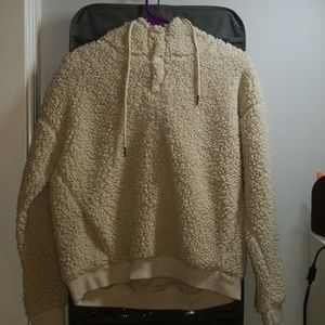 Z By Zella Fux Shearling Sweatshirt